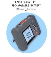 DC Low Resistance Tester Micro Ohm Meter with Range 0.001mΩ~300KΩ 500 Sets Data