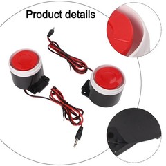 Wired 12V Security Alarm Siren 120dB Indoor Use for For home Protection