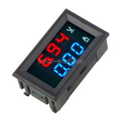 DC 100V 10A/50A Voltmeter Ammeter Dual LED Digital Volt Amp Meter Gauge 3/4bit