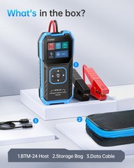 FNIRSI BTM24 Car Battery Tester 12V 24V, 02000 CCA Automotive Alternator Test…