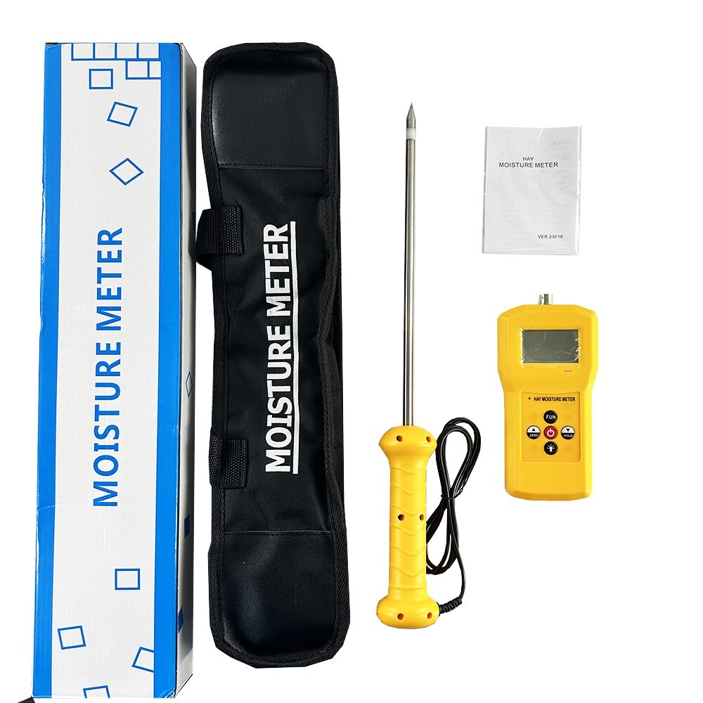 Hay Moisture Meter with Low Battery Alert Range 0-80% Extensive Probes 280mm