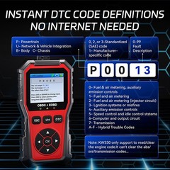 KW330 OBD2 Scanner for Vehicle Identification Number VIN Calibration Numbers