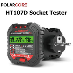HT107D Socket Tester Digital Plug AC Voltage Detect RCD Test Socket Detector EU