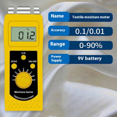 DM200 Textile Moisture Meter Digital Moisture Meter for Garment Fabric DM200T
