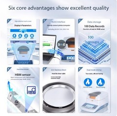 Automatic Rapid Moisture Analyzer Laboratory Halogen Grain Moisture Tester