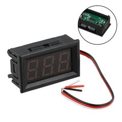 LED Digital DC Voltmeter with Convenient Wiring Reverse Connection Protection