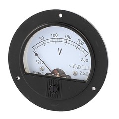 AC 0-250V Analog Panel Voltmeter Voltage Meter Measuring Gauge Class 2.5