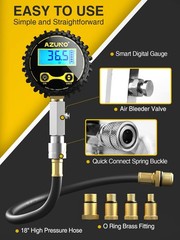 AZUNO Compression Tester Automotive, Digital Gauge Molded Case