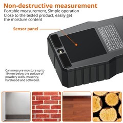 Pinless Wood Moisture Meter – Non Destructive Moisture Tester for Wood Wallbo…