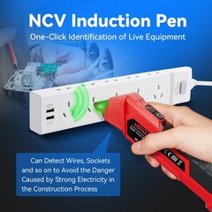 NF827 Circuit Breaker Finder Tool GFCI Outlet Tester 90120V AC NCV Storage