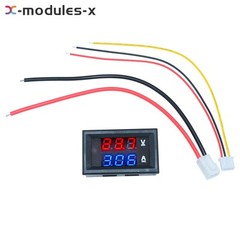 DC 100V 10A Voltmeter Ammeter Blue Red Dual LED Digital Volt Amp Meter Gauge