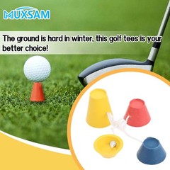4Pcs Rubber Winter Golf Tees with Different Heights for Frosty Days