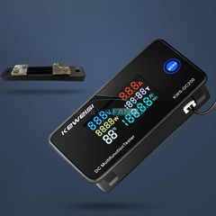 DC0-200V LED Voltage Current Temperature Digital Meter Built-in Shunt 10/50/100A