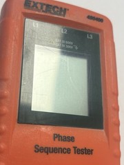 Extech Instruments 480400 Phase Sequence Tester 40 to 600V AC w/Case