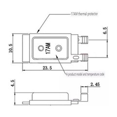 10pcs Motor Thermal Protector Switch Normally Closed for Temperature Control
