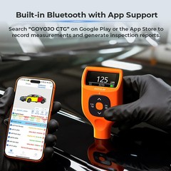 High-Precision Car Paint Thickness Meter 0–2000μm Coating Tester w/Backlit LCD