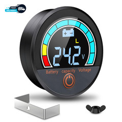 Battery Capacity Voltage Meter 12V 24V 48V 60V 84V IP68 Waterproof LCD Battery
