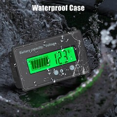 LCD Display DC Battery Monitor Meter 12v 24v 36v 48v 60v For Car RV Solar
