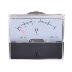 DC 0-10V Class 2.5 Accuracy Rectangle Analog Panel Volt Meter Voltmeter Gauge