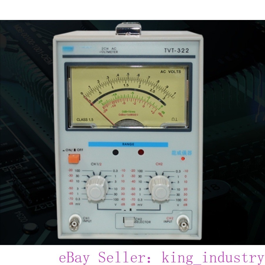 TVT322 AC Millivoltmeter: Features Dual – needle and Dual – channel