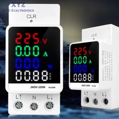 4IN1 Din Rail AC110V 220V 100A Voltage Current KWH Electric Energy Monitor Meter