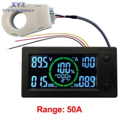 50A/100A/200A/400A Bluetooth Voltage Current Power Energy Meter Coulomb Counter