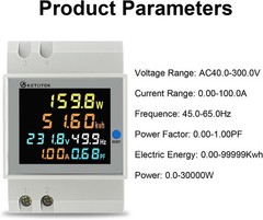 Professional Single Phase Energy Meter with Real-Time Monitoring – AC 40-300V
