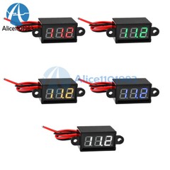 FS028 DC3-30V 0.28inch LED 3 Digit Tube Waterproof Voltmeter Meter Tester ABS