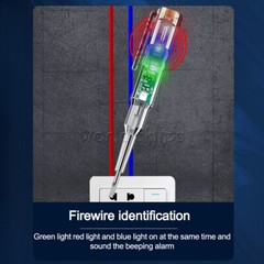 AC24-250V Screwdriver Test Pen Power Circuit Tester Voltage Test Pen + Buzzer