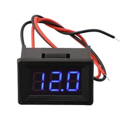 LED Digital Voltage Gauge for DC4 5V 30V Measurement Red Blue Green Display