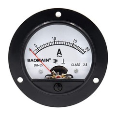 DH-65 Round Shaped AC 0-20A Analog Panel Meter Ammeter Gauge