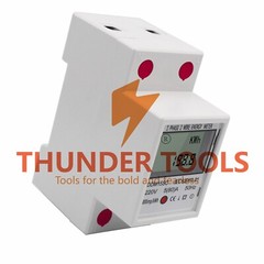 Thunder Tools LCD Digital Display Single Phase DIN-Rail Energy Meter 5-80A