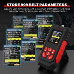 Sonic Belt Tension Tester Belt Tension Measuring Gauge 10~5000Hz TFT LCD Screen