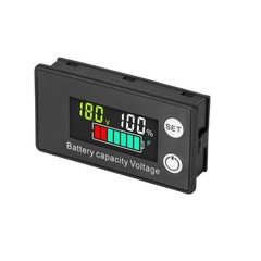 Battery Monitor Meter 12v 24v 36v 48v 60v 72v 84v For Car RV Solar LCD Display