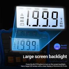 Insulation Resistance Tester 100V/ 250V/ 500V/ 1000V Resistance Tester With DBLK