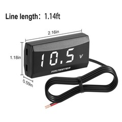12V Digital LED Display Voltmeter Voltage Gauge Panel Meter for Car Motorcycle
