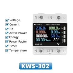 Smart WiFi Power Meter 230V 50A Relay Switch Energy Over Under Protection TUYA