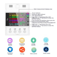 AT4PW Tuya WIFI Digital Power Energy Meter Din Rail Smart Switch Remote Control