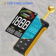 Non-Dest Moisture Meter 0-100% 40mm Depth Color Screen Data Hold MAX/MIN Alarm