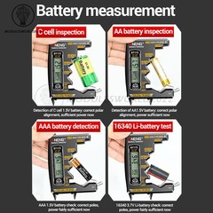 ANENG Button Cell Battery Tester 9V N AA AAA Universal Digital Battery Tester