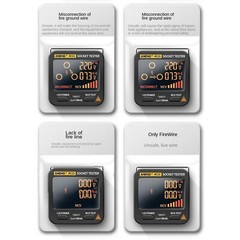 US/EU Check Voltage Detector Digital Display Socket Tester Plug Polarity Phase