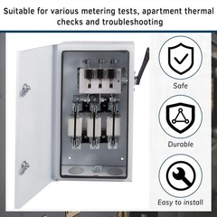 4 Pcs 200 Amp Meter Socket Jumper Assembly Bypass Jumper for Bus Electrical Mete