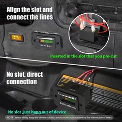 12V 24V 36V 48V 60V 72V Golf Club Cart Battery Monitor Meter for Yamaha EZGO …