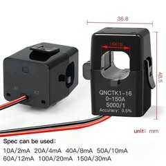 Current Transformer Split Core Clamp CT Sensor QNCTK1 5A 10A 50A 100A Range