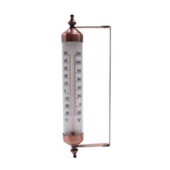 Cordless Indoor Outdoor Thermometer 10 Inch Dual Scale Steel Construction