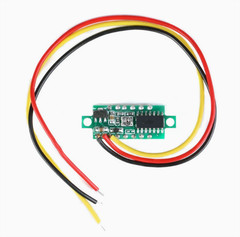 Mini Size LED Panel Voltage Meter 3-Digital LCD Display Adjustment Voltmeter