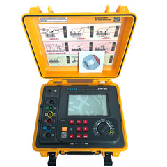 Double Clamp Earth Resistance Meter 30.00kΩ Soil Resistivity 9000kΩm 600A 100.0V