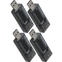 4 Set USB Power Tester Voltage Current Capacity Meter 4-20V 3A Test Chargers