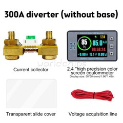 2.4 inch Bluetooth Voltage Current Capacity Meter Battery Coulometer DC 8-100V