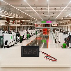 LED Digital DC Voltmeter with Convenient Wiring Reverse Connection Protection